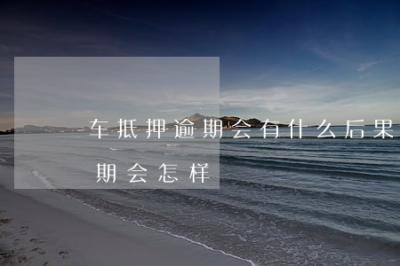 车抵押贷款不还的后果(抵押车贷款还能卖车吗)? (https://www.962900.com/) 知识问答 第2张